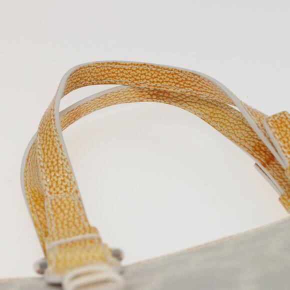 CELINE Macadam Canvas Tote Bag Yellow Light Blue - Picture 8 of 13